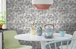 Обои 58163-09 фото в интерьере кухни превью