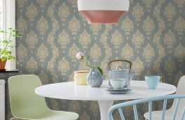 Обои 5034-6 фото в интерьере кухни превью