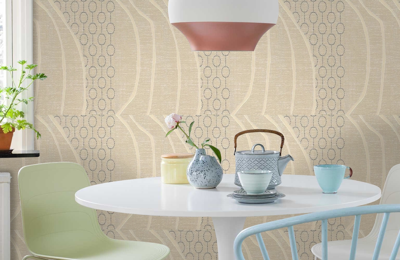 Обои 54103 фото в интерьере кухни