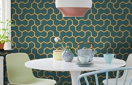 Обои 84234-7 фото в интерьере кухни превью