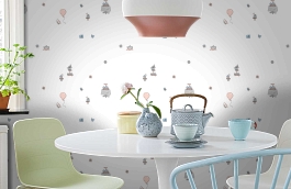 Обои 84241-1 фото в интерьере кухни превью