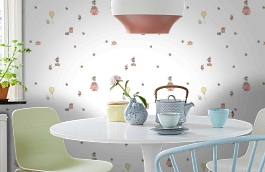 Обои 84241-2 фото в интерьере кухни превью