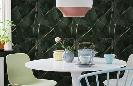 Обои 84264-6 фото в интерьере кухни превью