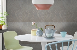 Обои 84272-1 фото в интерьере кухни превью