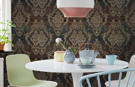 Обои 84272-6 фото в интерьере кухни превью