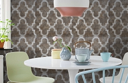 Обои 84275-7 фото в интерьере кухни превью