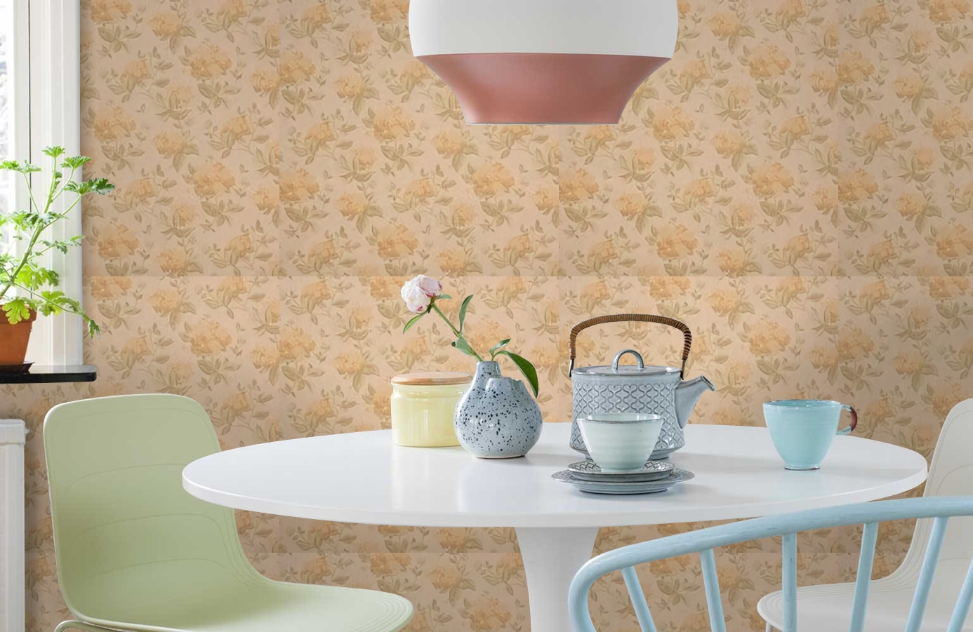 Обои 8007 фото в интерьере кухни Обои 8007 фото в интерьере кухни