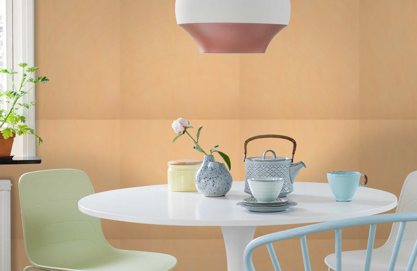 Обои 8029 фото в интерьере кухни