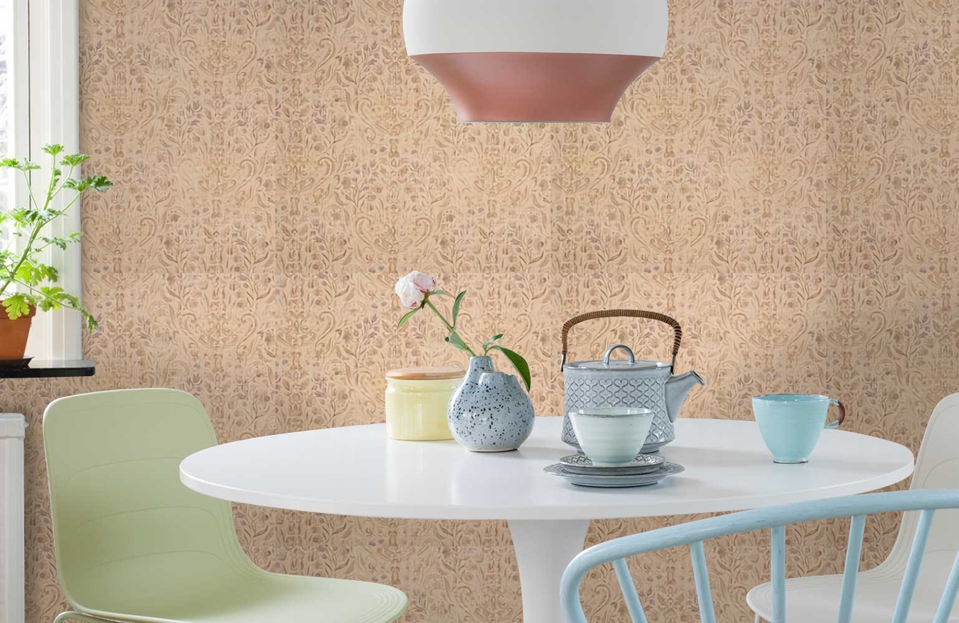 Обои 8033 фото в интерьере кухни Обои 8033 фото в интерьере кухни