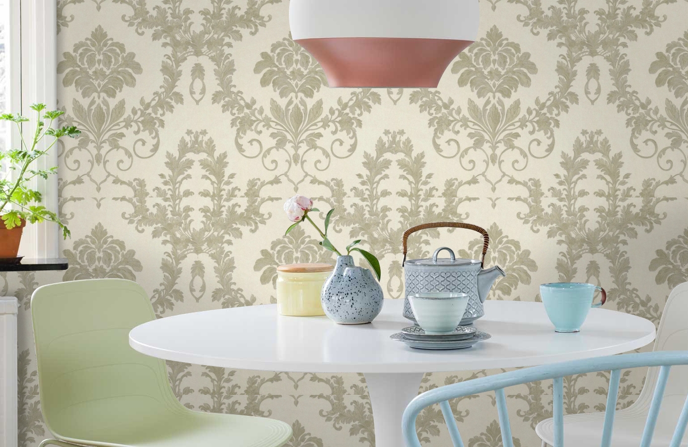 Обои 72877 фото в интерьере кухни