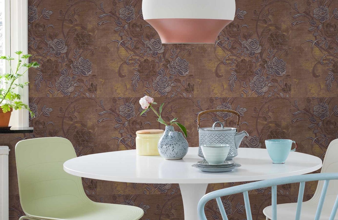 Обои 80937 фото в интерьере кухни