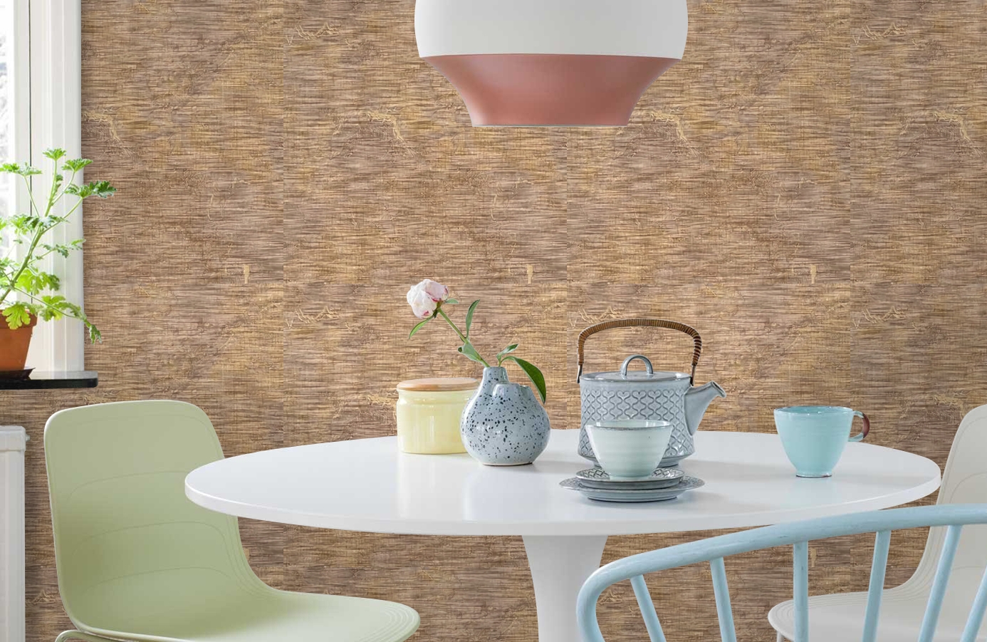 Обои 80954 фото в интерьере кухни