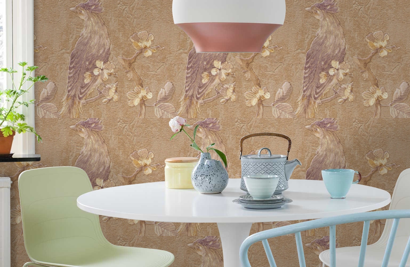 Обои 81655 фото в интерьере кухни