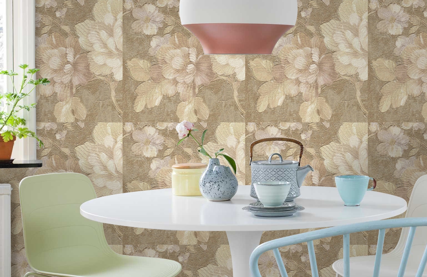 Обои 81660 фото в интерьере кухни