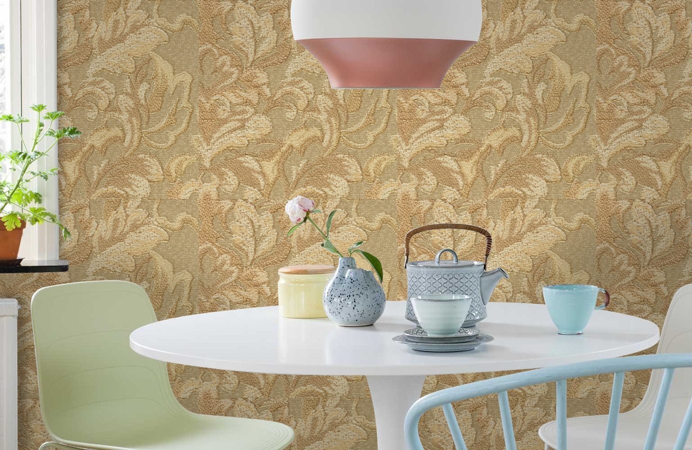 Обои 81690 фото в интерьере кухни