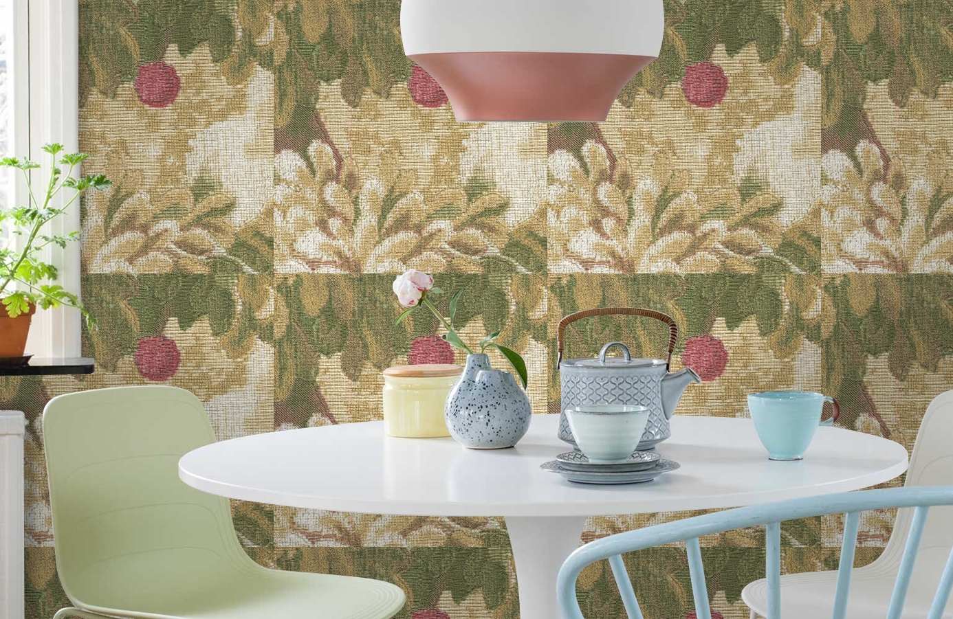 Обои 81691 фото в интерьере кухни