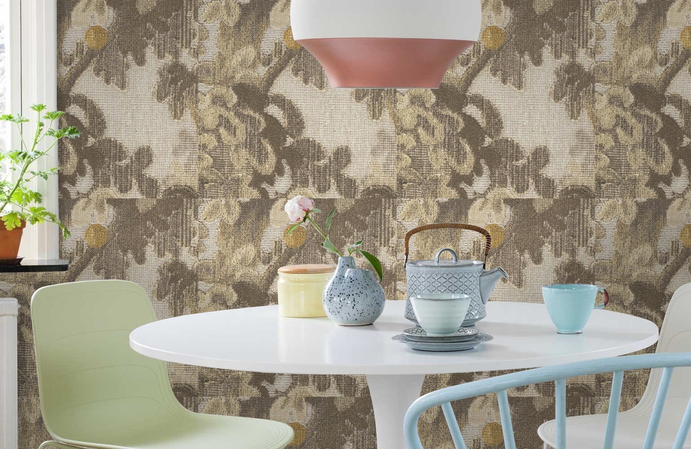 Обои 81725 фото в интерьере кухни