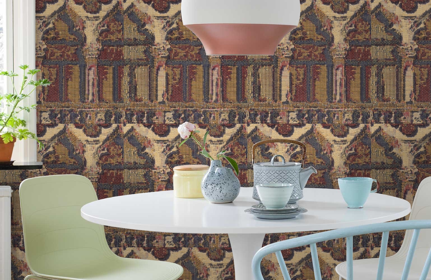 Обои 81730 фото в интерьере кухни