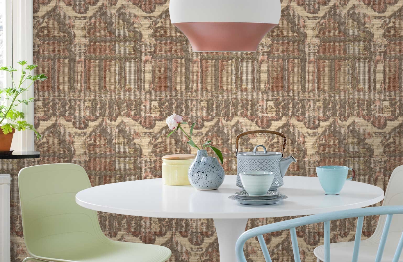 Обои 81731 фото в интерьере кухни