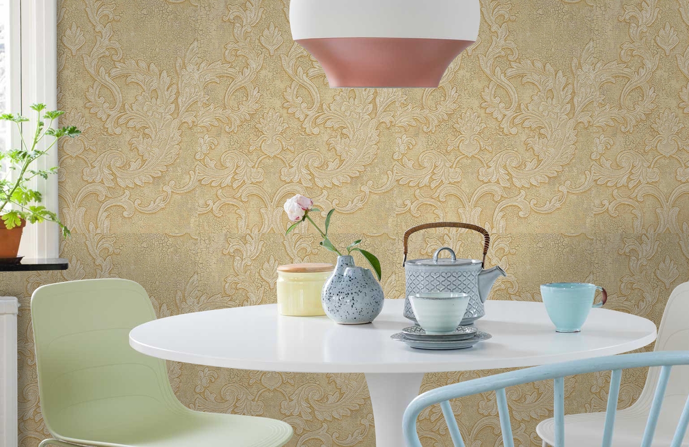 Обои 81803 фото в интерьере кухни