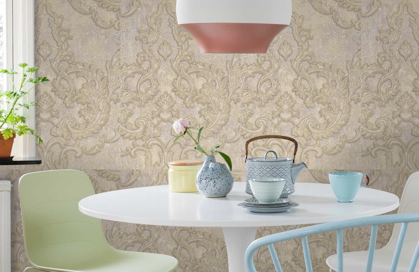 Обои 81806 фото в интерьере кухни