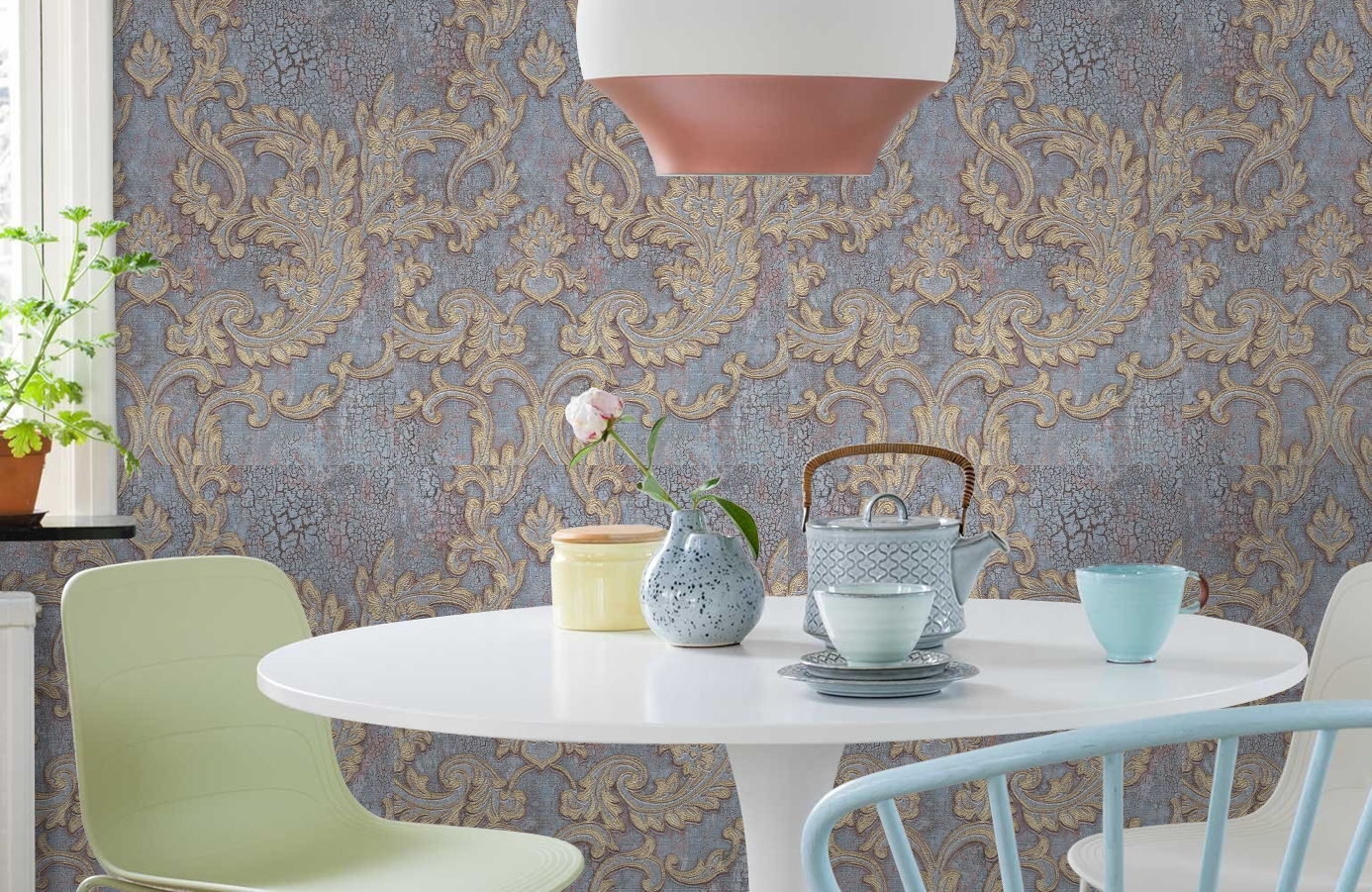 Обои 81808 фото в интерьере кухни