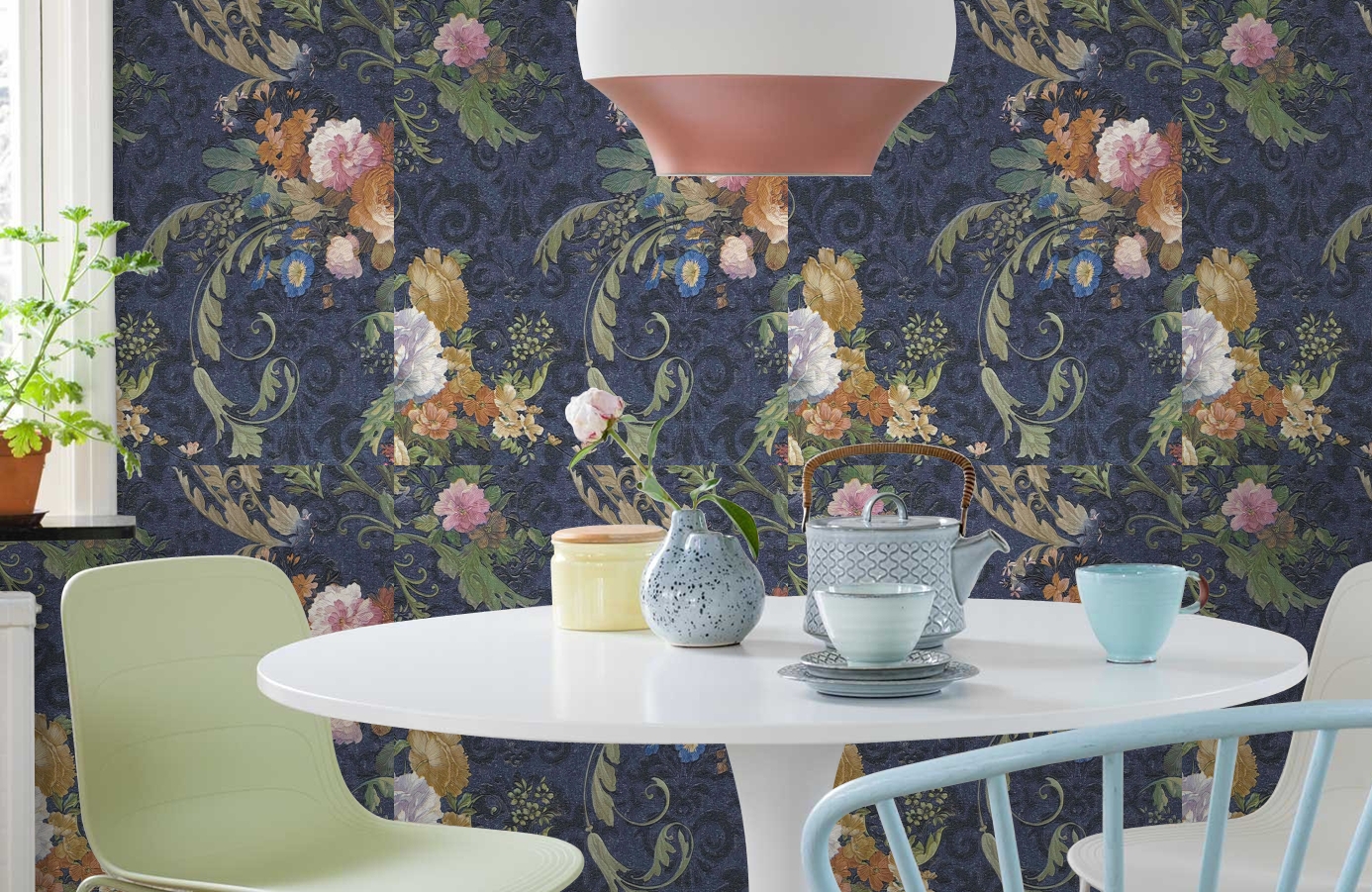 Обои 81823 фото в интерьере кухни