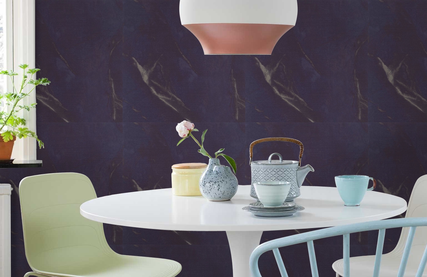 Обои 82228 фото в интерьере кухни