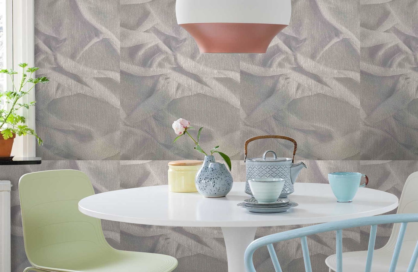 Обои 82417 фото в интерьере кухни