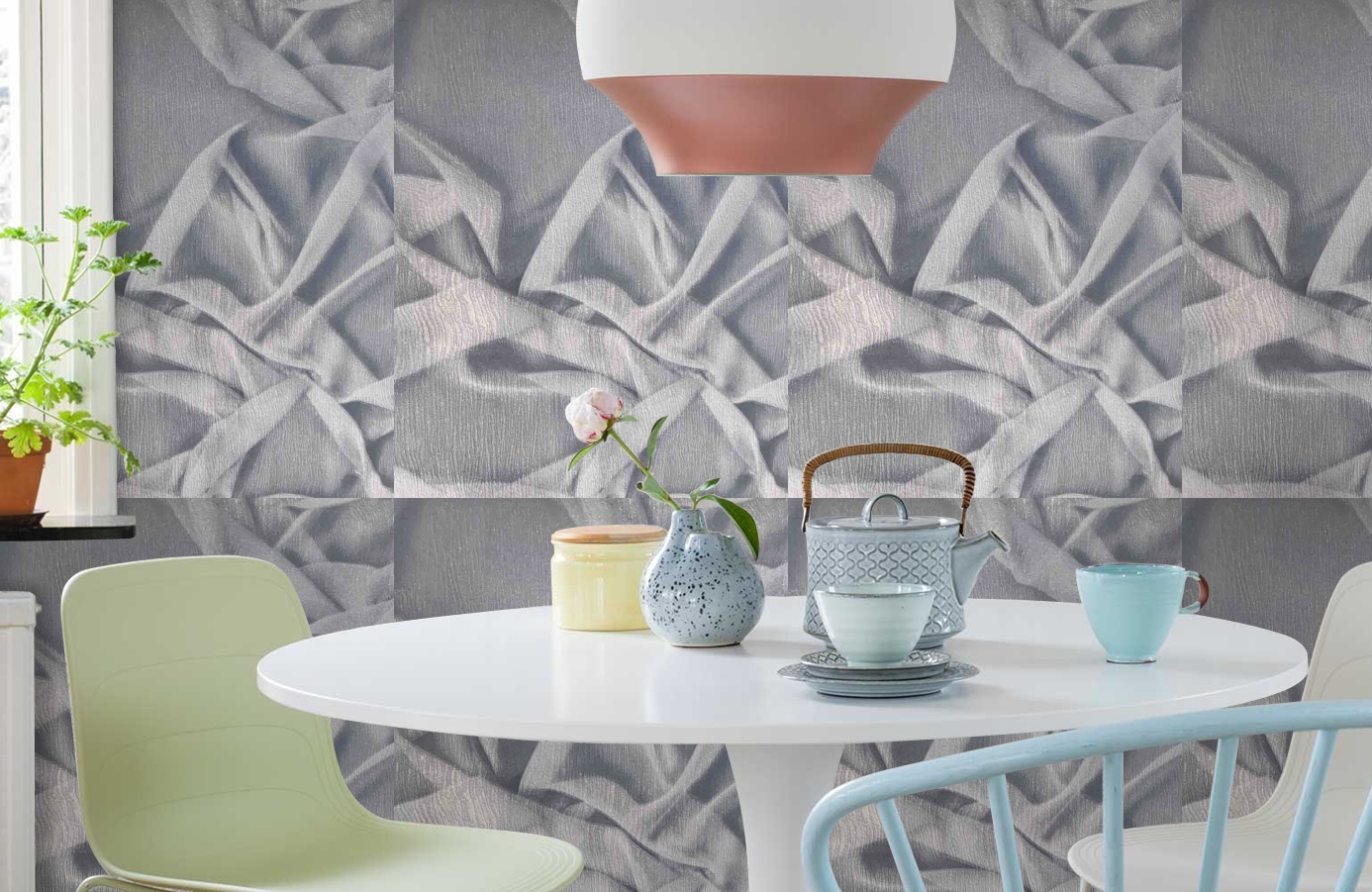 Обои 82425 фото в интерьере кухни