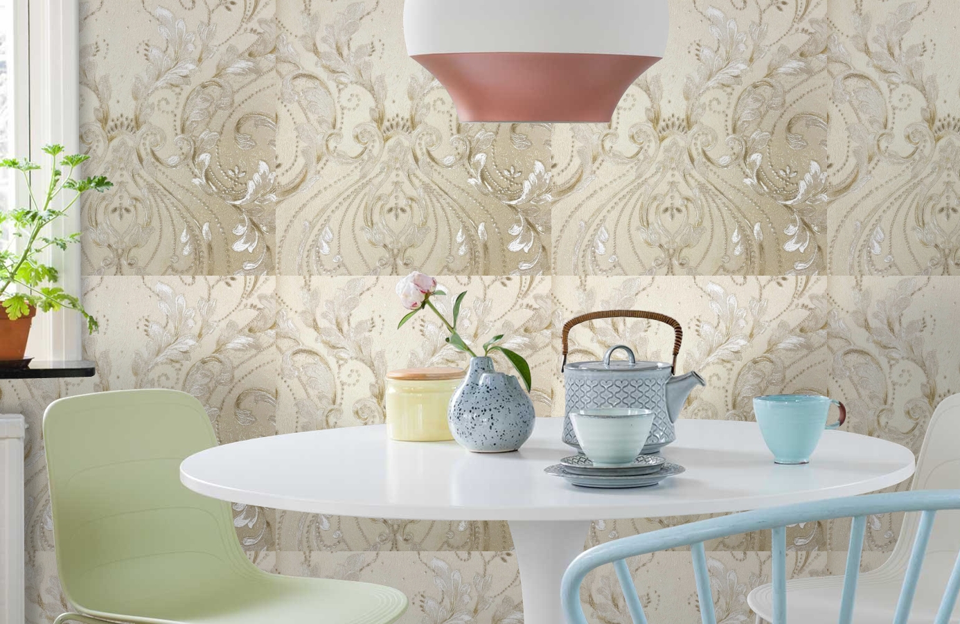 Обои 82440 фото в интерьере кухни