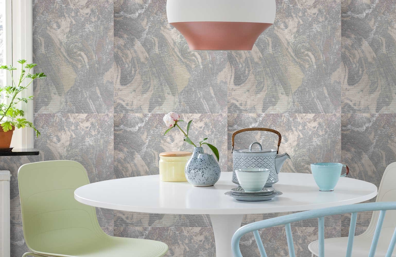 Обои 82458 фото в интерьере кухни