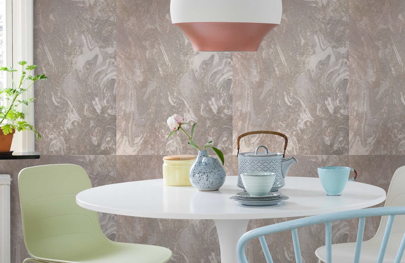 Обои 82471 фото в интерьере кухни