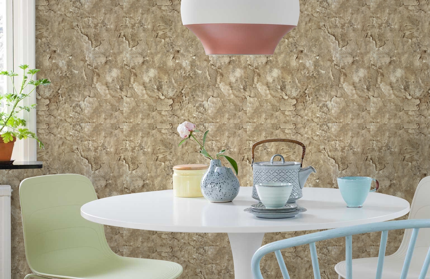 Обои 82606 фото в интерьере кухни