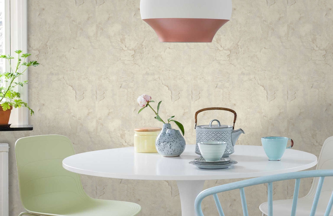 Обои 82676 фото в интерьере кухни