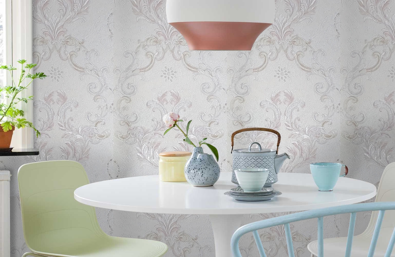 Обои 82813 фото в интерьере кухни