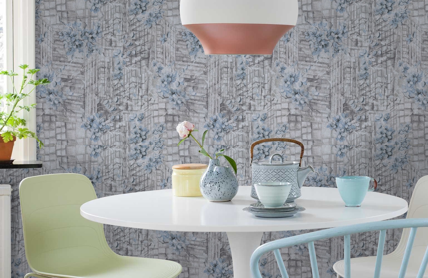 Обои 83263 фото в интерьере кухни Обои 83263 фото в интерьере кухни