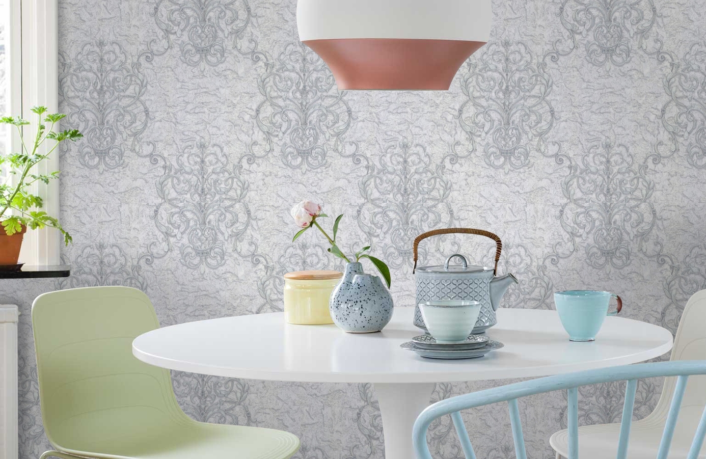 Обои 83310 фото в интерьере кухни