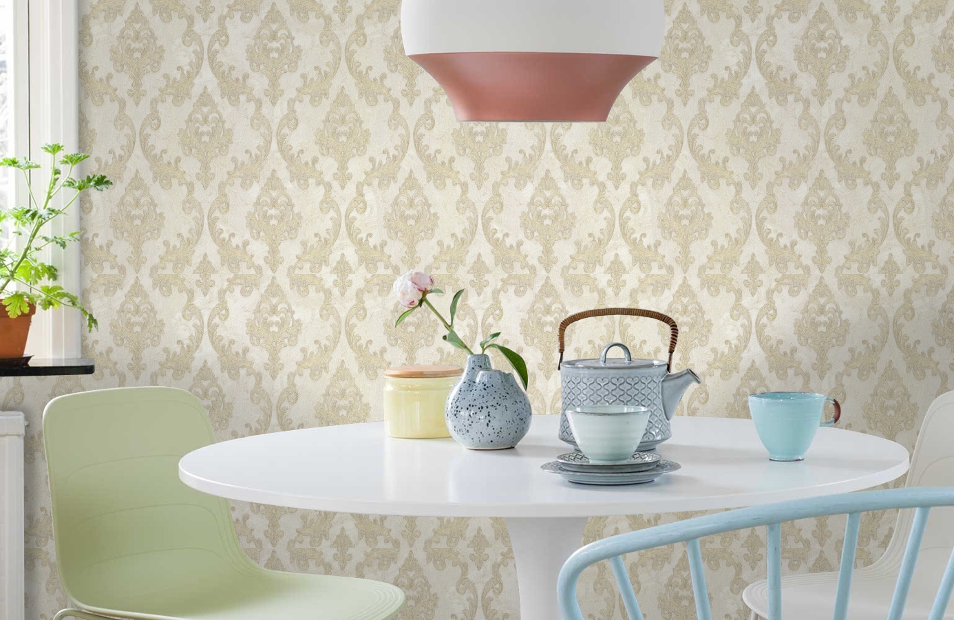 Обои 83343 фото в интерьере кухни