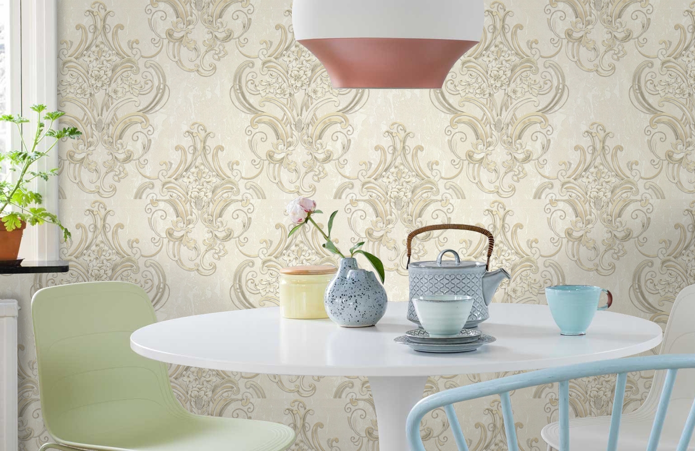 Обои 83417 фото в интерьере кухни