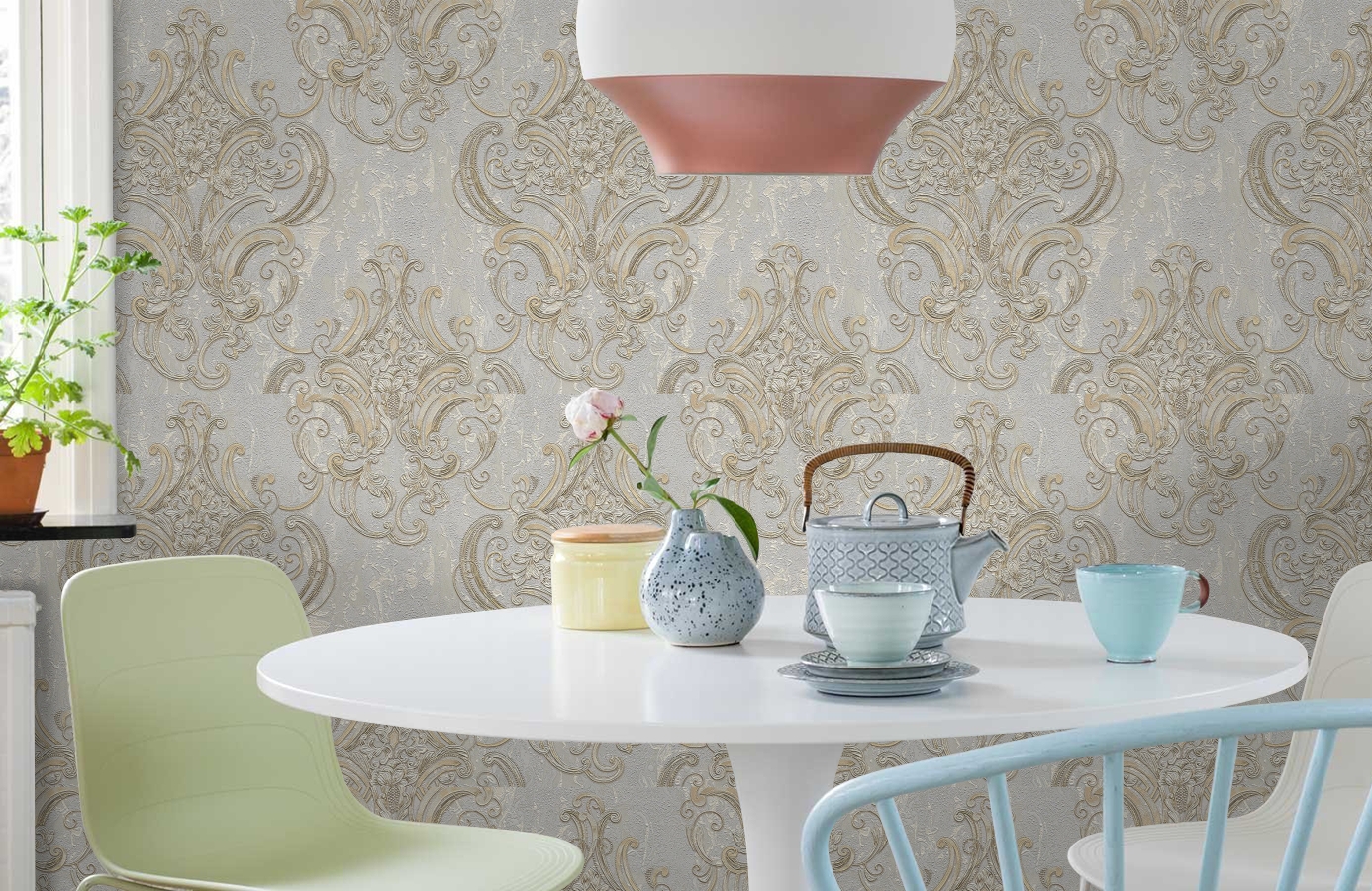 Обои 83418 фото в интерьере кухни