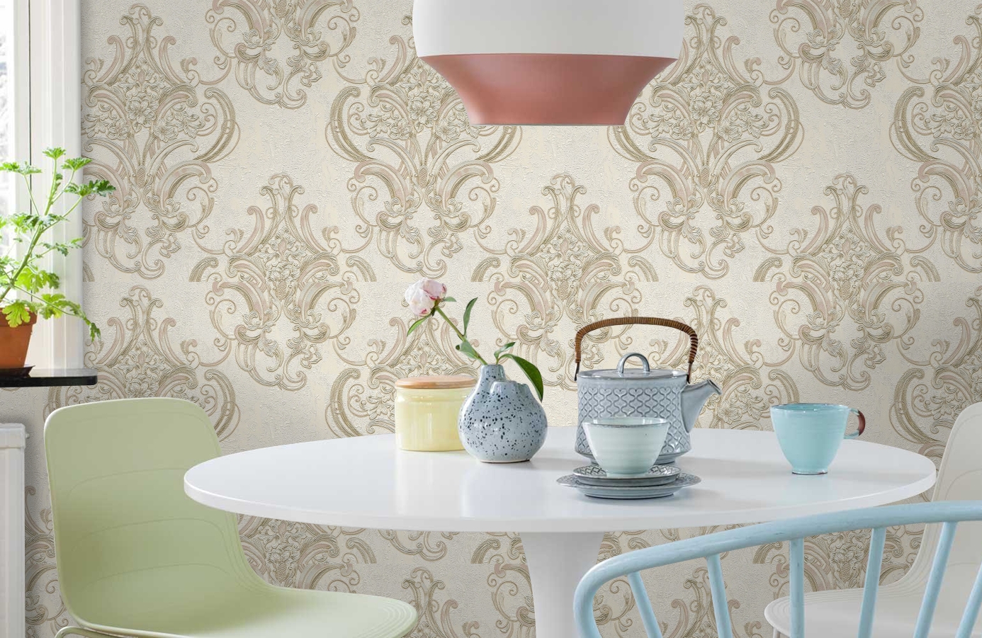 Обои 83422 фото в интерьере кухни