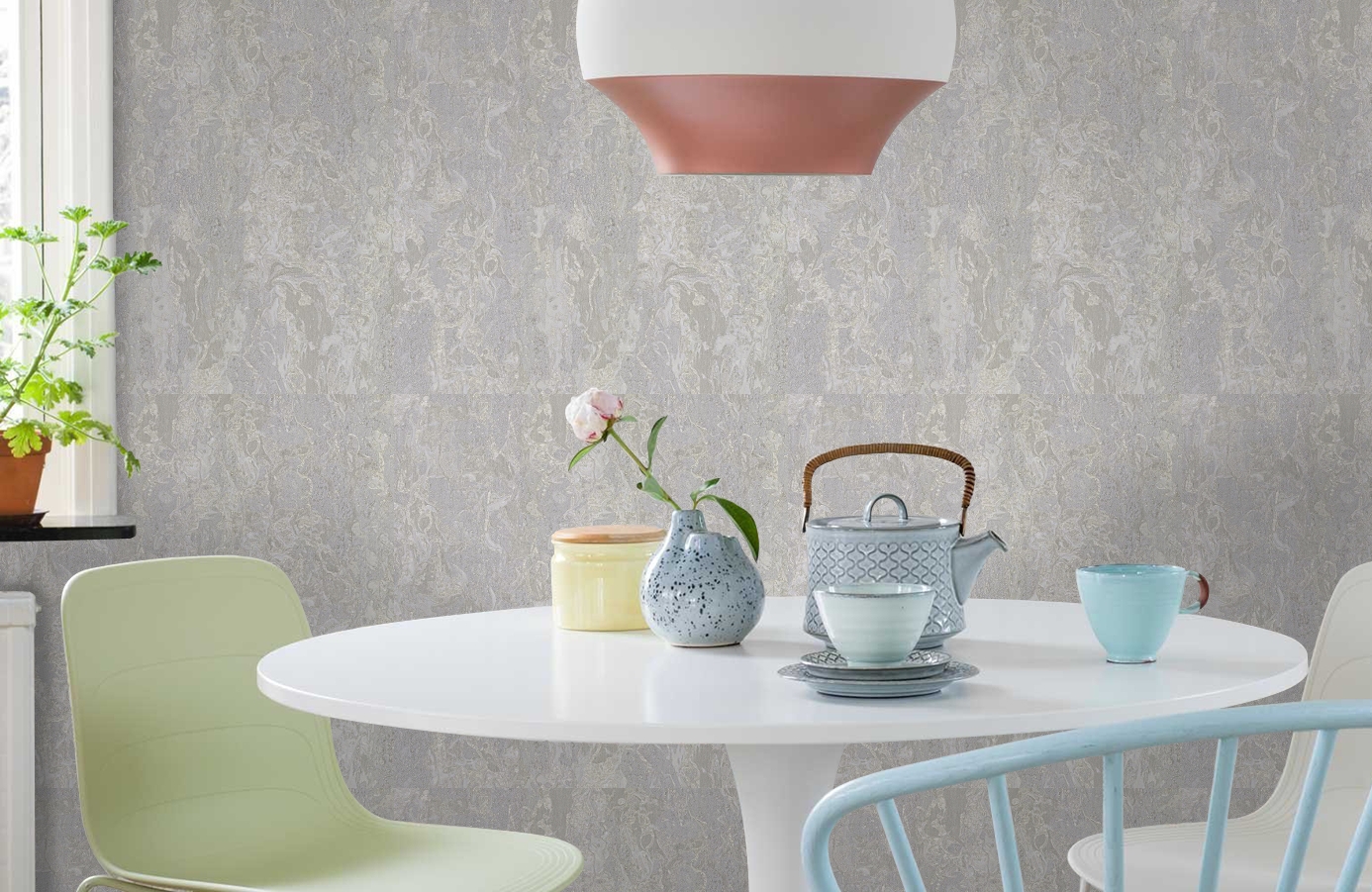 Обои 83435 фото в интерьере кухни