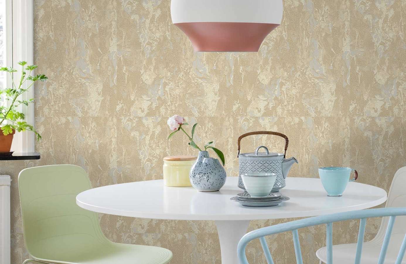 Обои 83442 фото в интерьере кухни