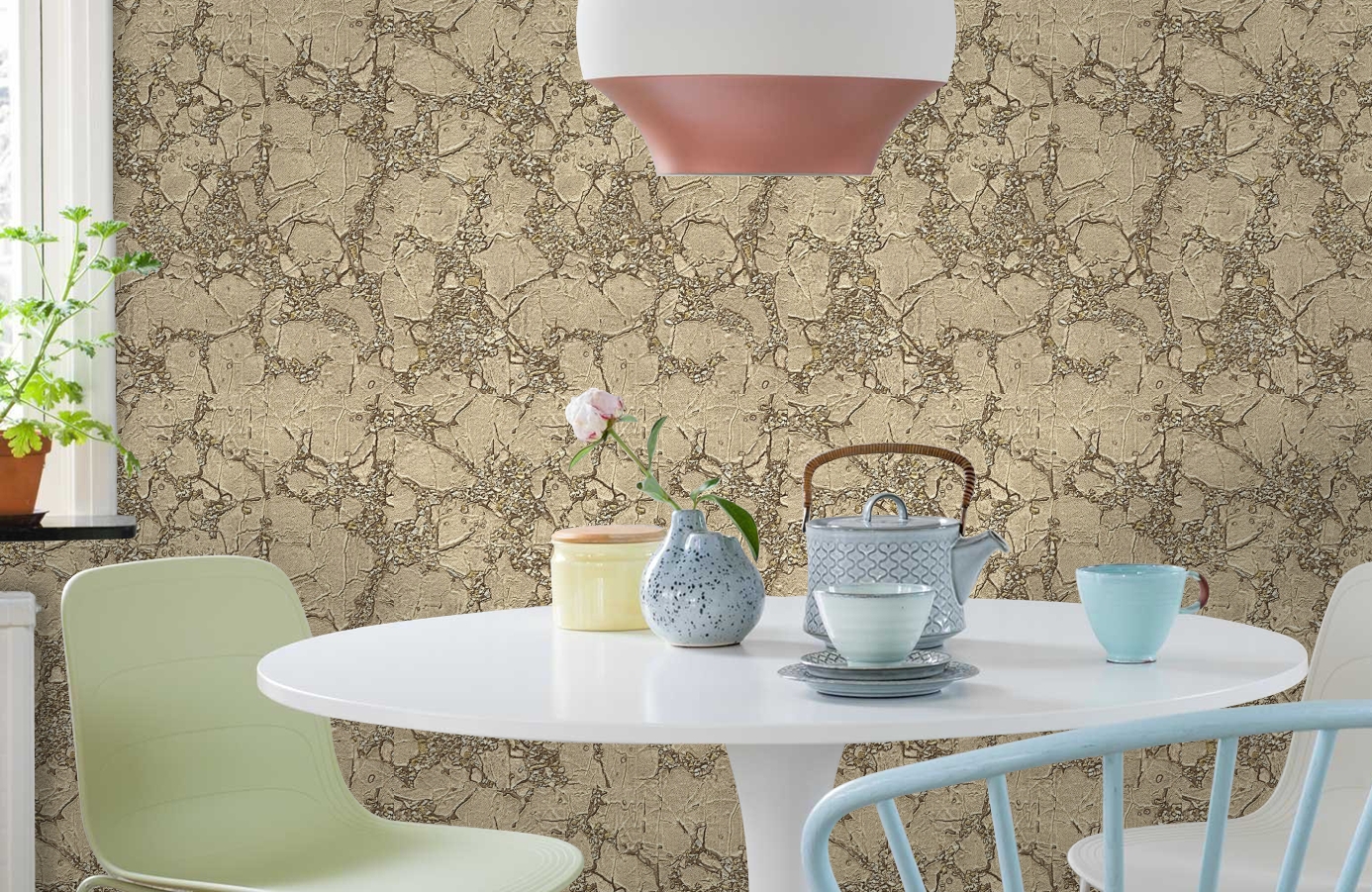 Обои 83552 фото в интерьере кухни