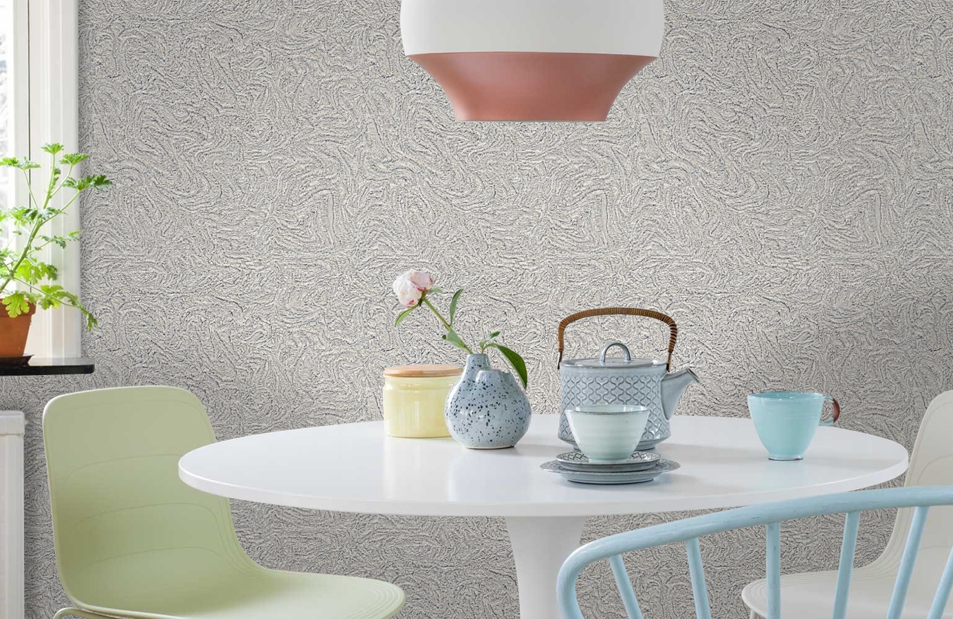 Обои 83574 фото в интерьере кухни