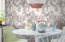 Обои 1069-01 фото в интерьере кухни превью