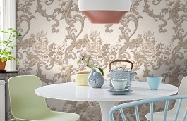 Обои 1069-02 фото в интерьере кухни превью