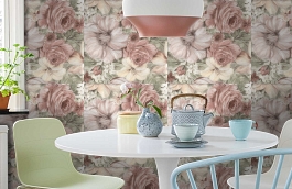 Обои 1110-04 фото в интерьере кухни превью