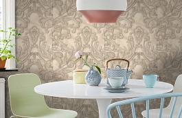 Обои 1117-02 фото в интерьере кухни превью